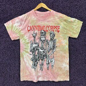 Cannibal Corpse north American Tie-Dye Tour T-Shirt Size Large